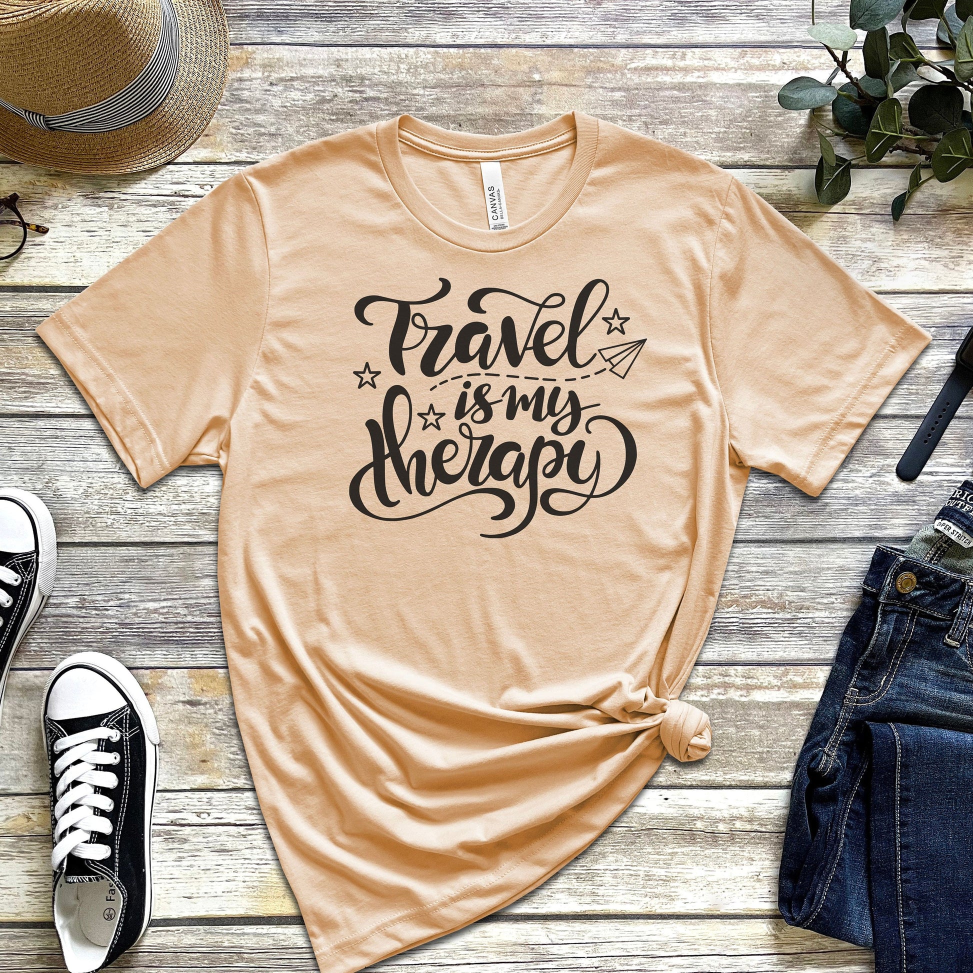 Travel is My Therapy Shirt